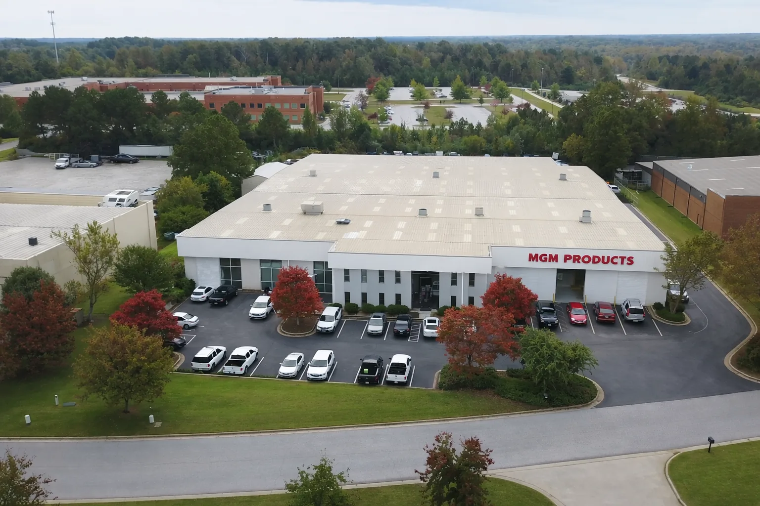 modern HVAC manufacturing facility